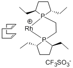 1,2-Bis((2S,5S)-2,5-diethylphospholano)ethane(cyclooctadiene)rhodium(I) trifluoromethanesulfonate