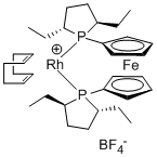 1,1’-Bis((2R,5R)-2,5-diethylphospholano)ferrocene (cyclooctadiene)rhodium(I) tetrafluoroborate
