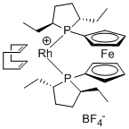 1,1’-Bis((2S,5S)-2,5-diethylphospholano)ferrocene (cyclooctadiene)rhodium(I) tetrafluoroborate