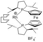 1,1’-Bis((2R,5R)-2,5-diisopropylphospholano)ferrocene (cyclooctadiene)rhodium(I) tetrafluoroborate