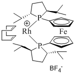 1,1’-Bis((2S,5S)-2,5-diisopropylphospholano)ferrocene (cyclooctadiene)rhodium(I) tetrafluoroborate