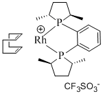 1,2-Bis((2R,5R)-2,5-dimethylphospholano)benzene(cyclooctadiene)rhodium(I) trifluoromethanesulfonate